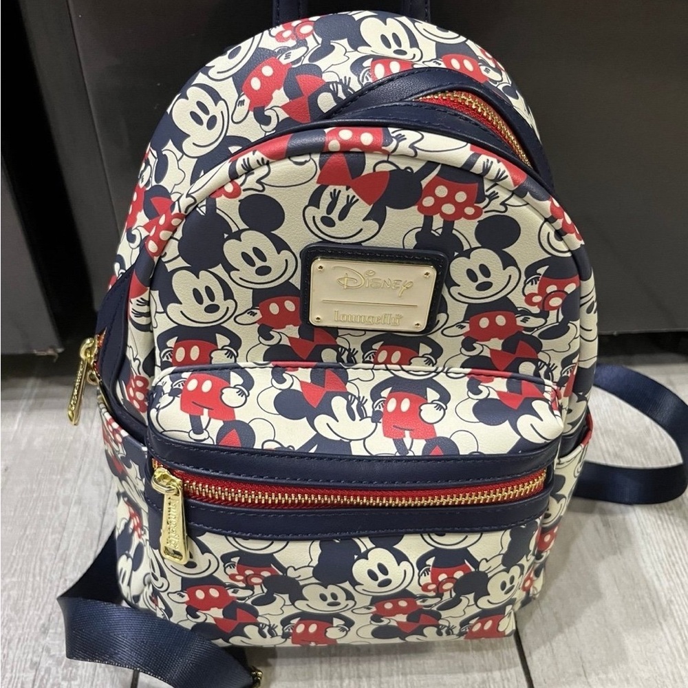 Loungefly Disney Mickey Minnie Mouse Mini Backpack Handbag